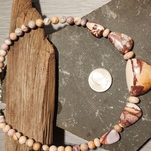 Jay King Rhodochrosite Necklace Sterling Silver Beautiful!